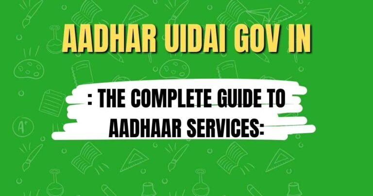Aadhar Uidai Gov In